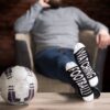 Watching Football! herresokker med football motiv fra Vincent Creation®