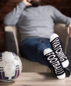 Watching Football! herresokker med football motiv fra Vincent Creation®