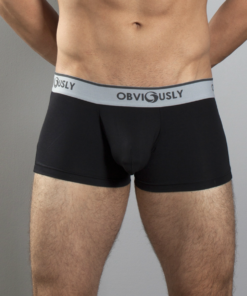 Sort anatomisk bambus trunk tights – tætsiddende pasform og elastisk linning - Obviously Core