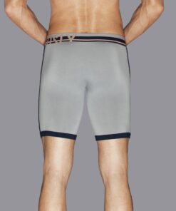 Grå Urban 9" Boxer bambus tights med anatomisk design og flade sømme