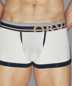 Hvid Urban Trunk Boxer bambus tights med anatomisk design og elastisk linning