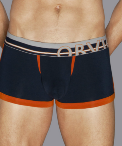 Blå Urban Trunk Boxer bambus tights med anatomisk design og elastisk linning