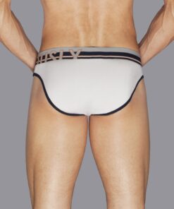 Hvid Urban Hipster bambus underbuks med anatomisk design og flade sømme