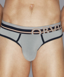 Grå Urban Hipster bambus underbuks med anatomisk design og elastisk linning