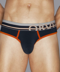 Navy blå Urban Hipster bambus underbuks med anatomisk design og elastisk linning