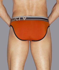 Orange Urban Hipster bambus underbuks med anatomisk design og flade sømme
