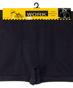 2-pak mikrofiber Work boksershorts til mænd – bløde og slidstærke med elastan for god pasform - WORK arbejds Boksershorts